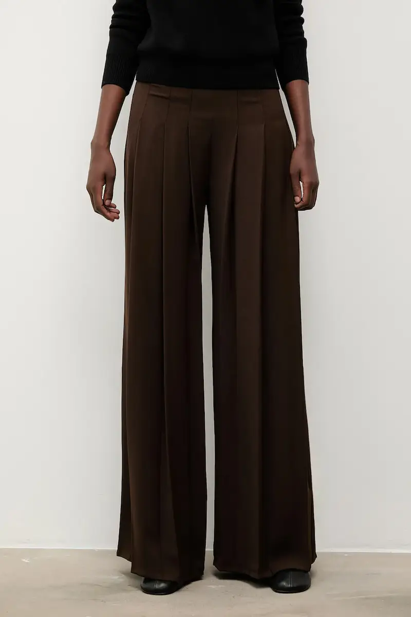 Bonded by Answear LAB & LOBOS pantaloni Marrone miniatura 3