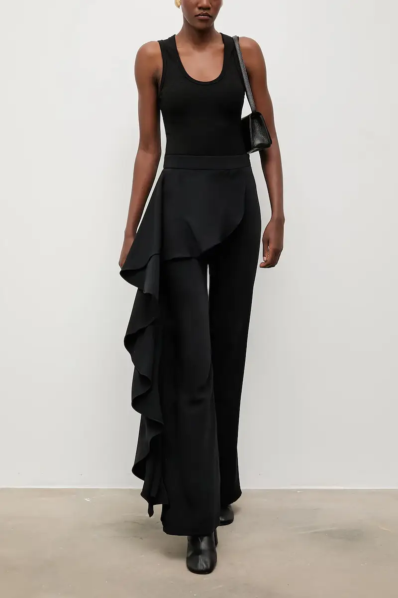 Bonded by Answear LAB & LOBOS pantaloni Nero miniatura 2