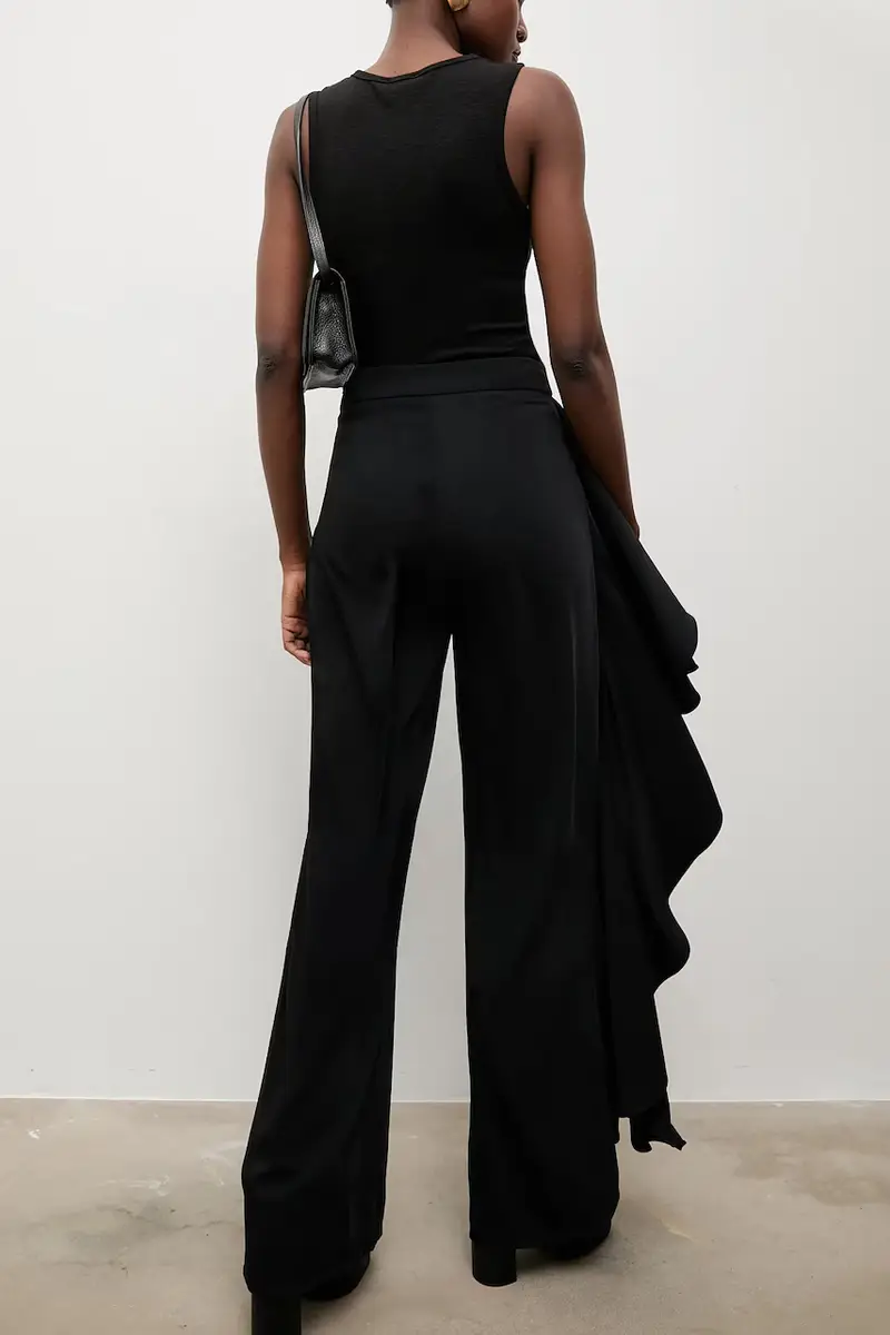 Bonded by Answear LAB & LOBOS pantaloni Nero miniatura 3