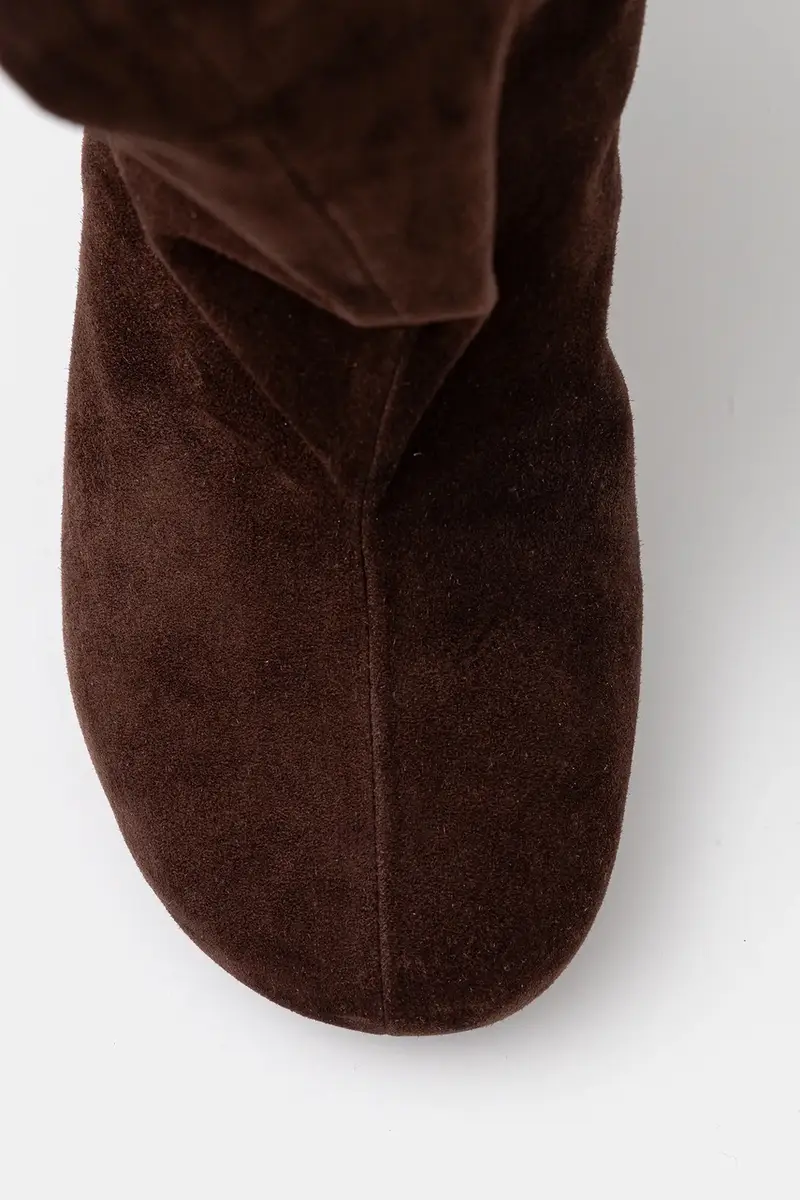 Bonded by Answear LAB & LOBOS stivali in pelle scamosciata Marrone miniatura 5