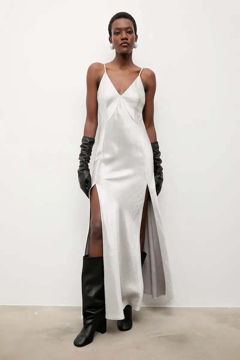 Bonded by Answear LAB & LOBOS vestito Argento miniatura 2