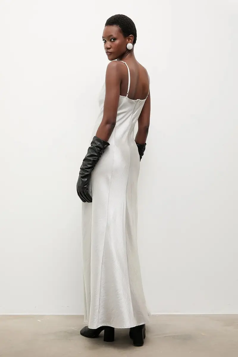 Bonded by Answear LAB & LOBOS vestito Argento miniatura 3