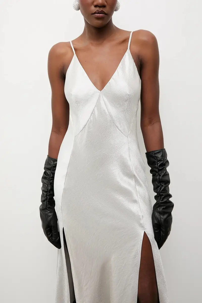 Bonded by Answear LAB & LOBOS vestito Argento miniatura 4