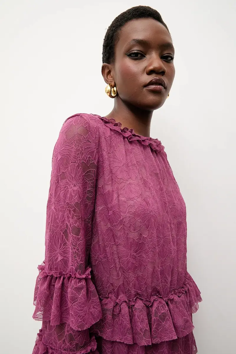 Bonded by Answear LAB & LOBOS vestito Granata miniatura 5