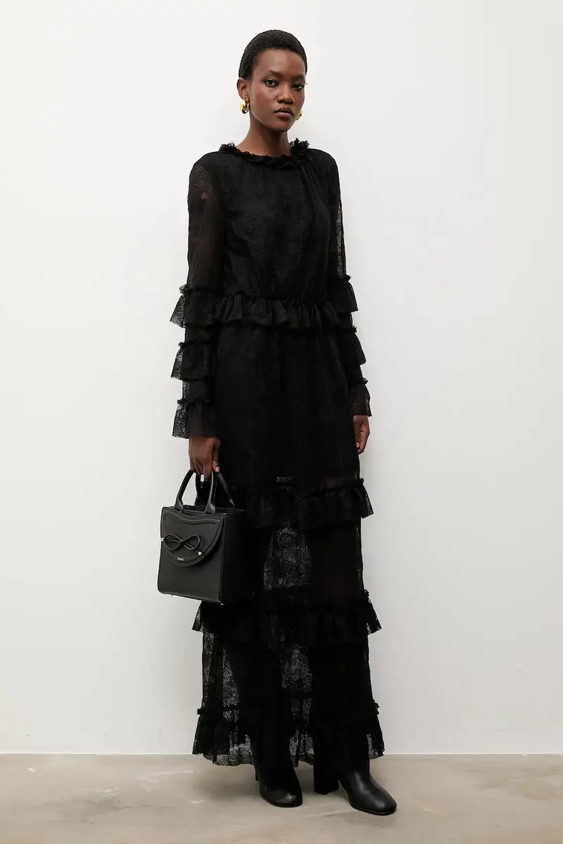 Bonded by Answear LAB & LOBOS vestito Nero miniatura 2