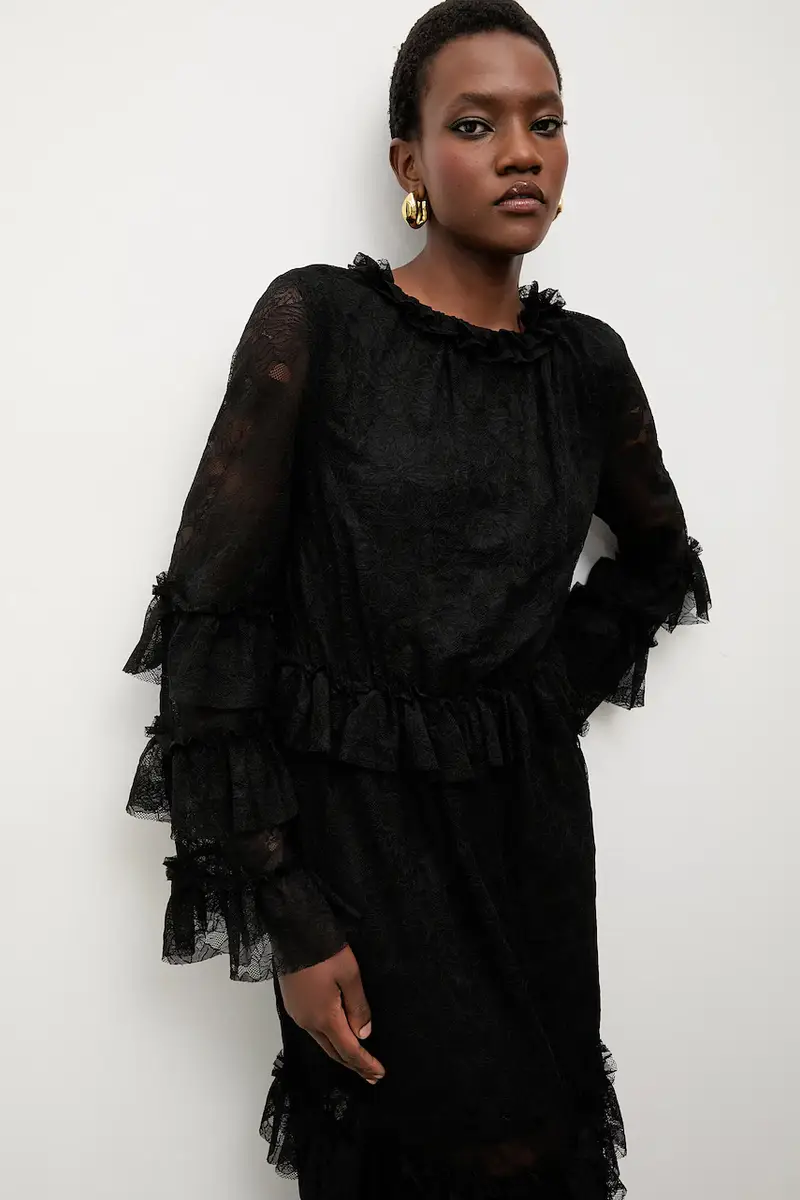 Bonded by Answear LAB & LOBOS vestito Nero miniatura 4