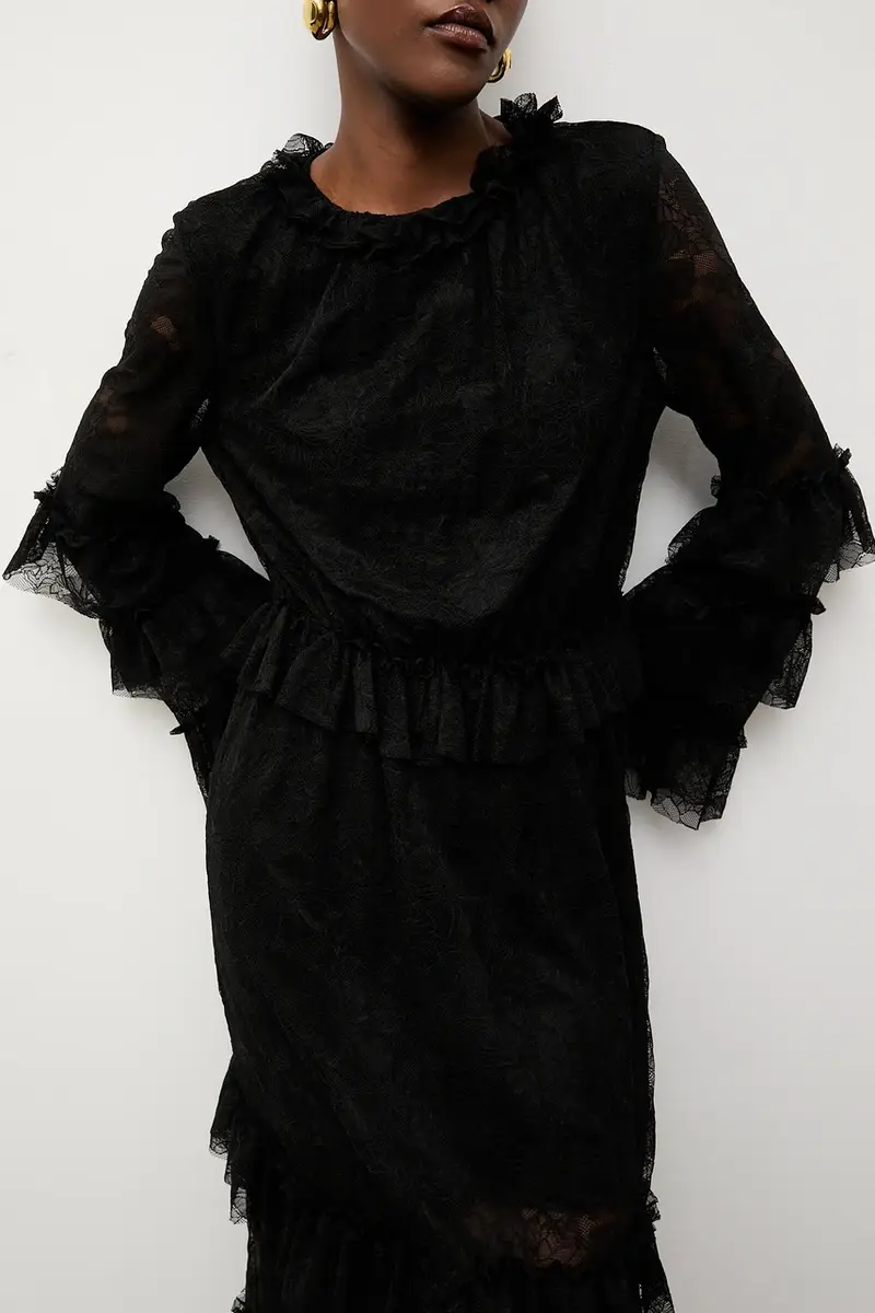 Bonded by Answear LAB & LOBOS vestito Nero miniatura 5