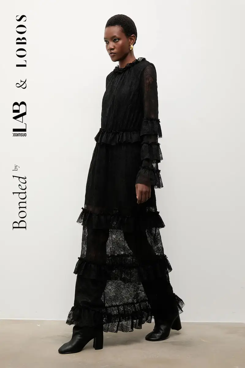 Bonded by Answear LAB & LOBOS vestito Nero