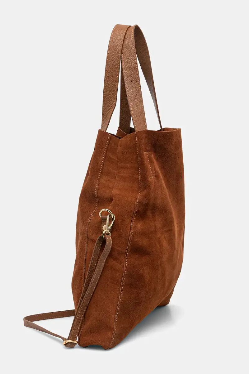 Answear Lab borsa in pelle scamosciata colore marrone miniatura 2