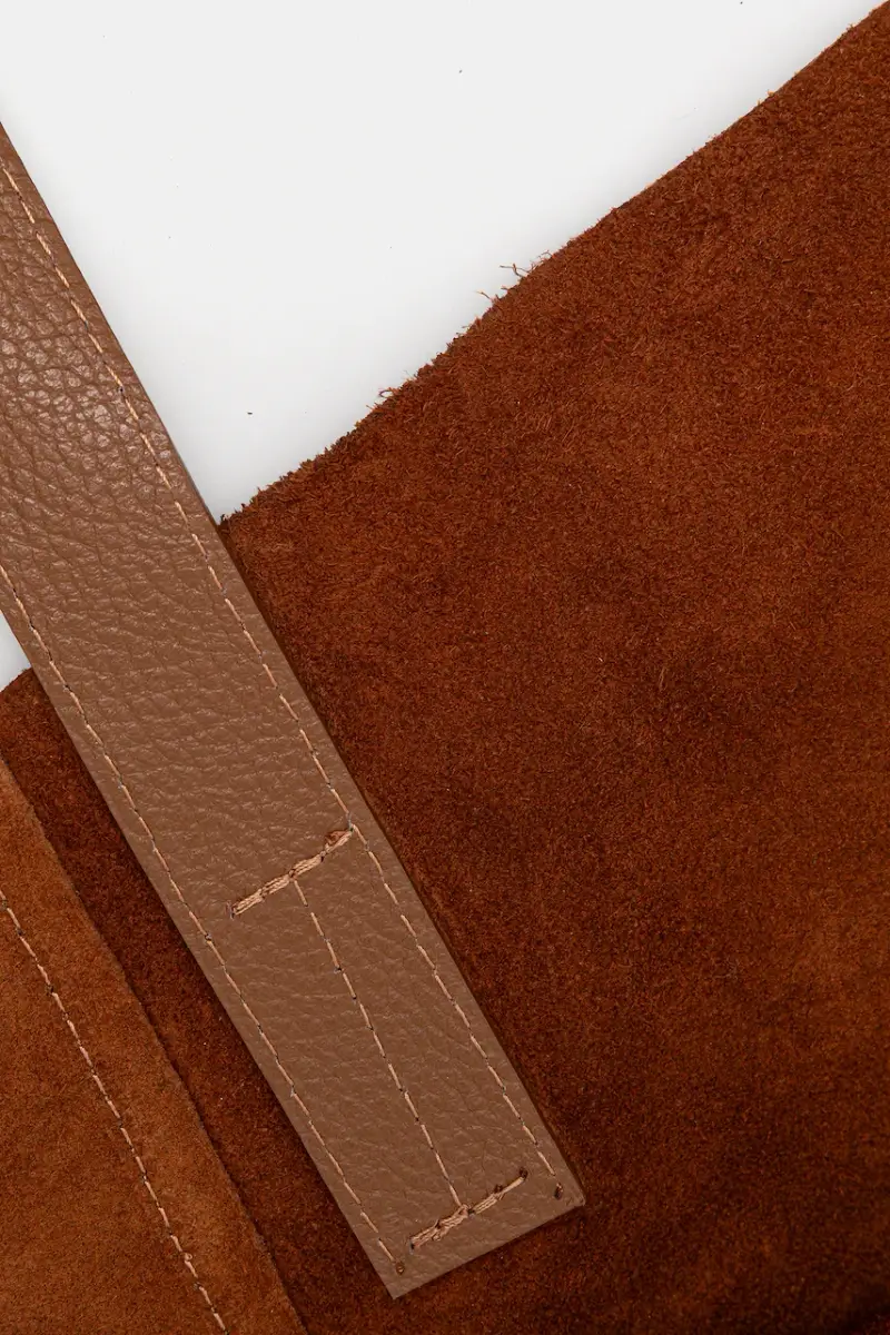 Answear Lab borsa in pelle scamosciata colore marrone miniatura 5