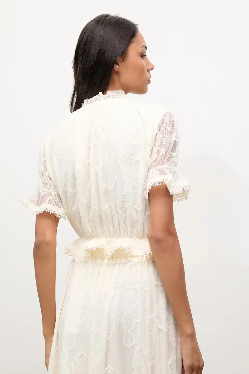 camicetta donna colore beige miniatura 3