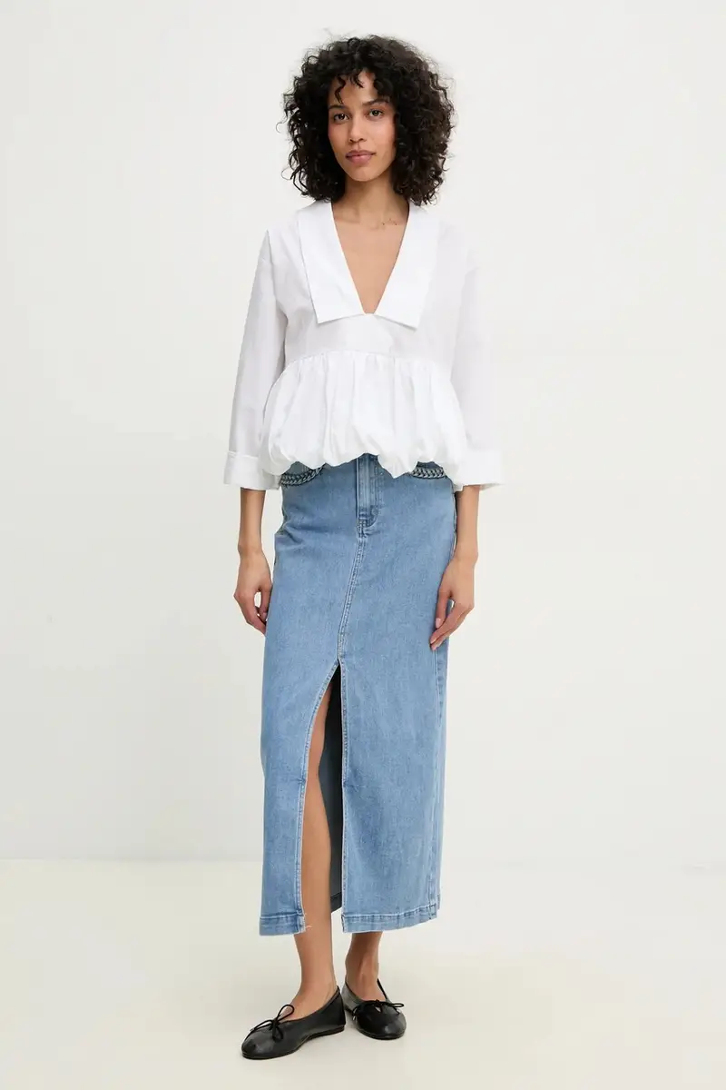 camicetta donna colore bianco miniatura 2