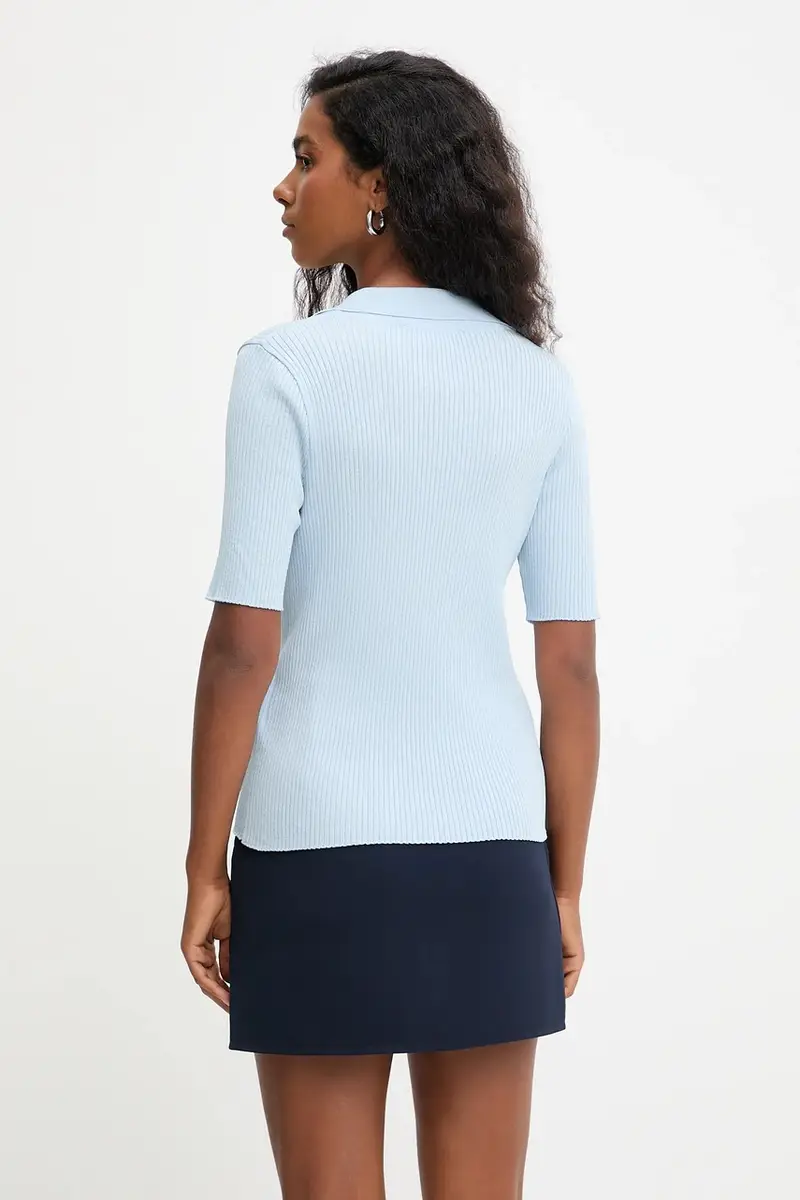 camicetta donna colore blu miniatura 3