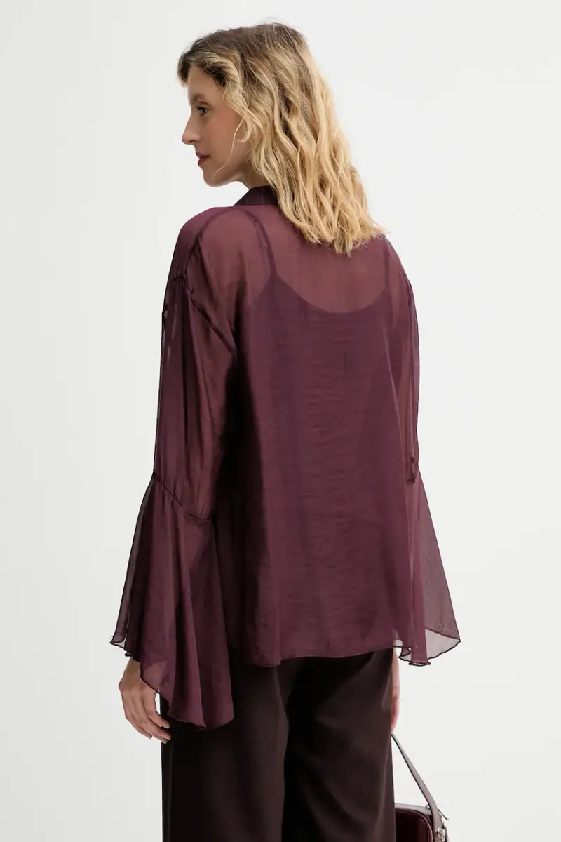 camicetta donna colore granata miniatura 3