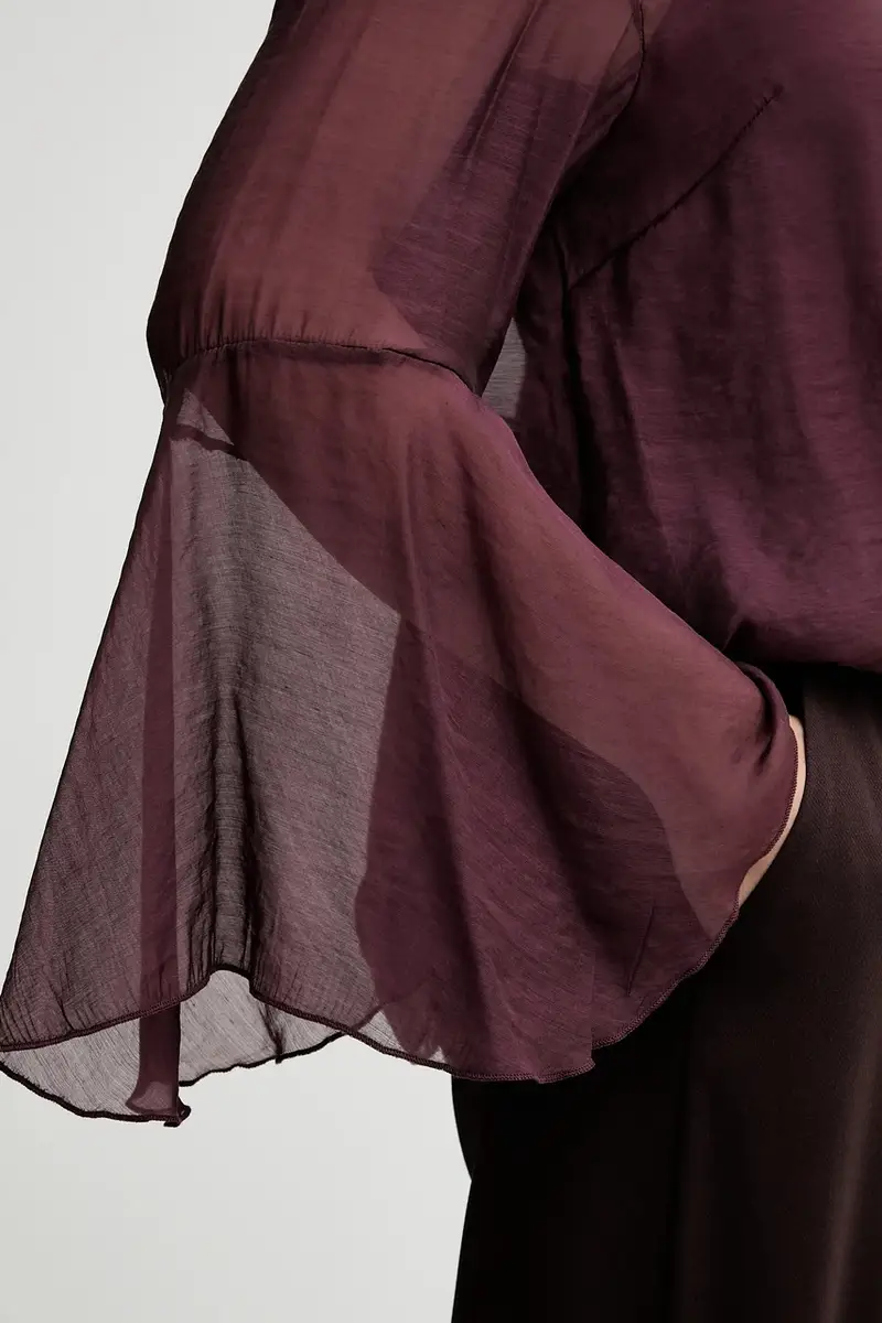 camicetta donna colore granata miniatura 4