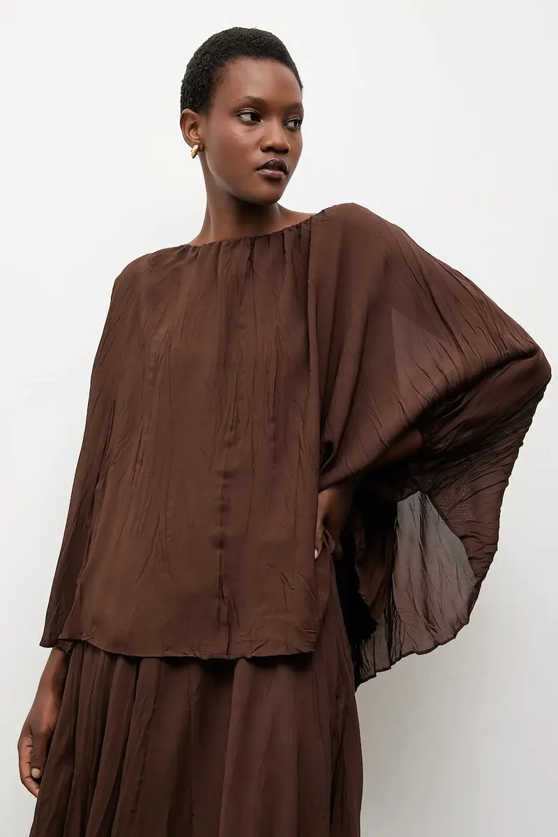 camicetta donna colore marrone