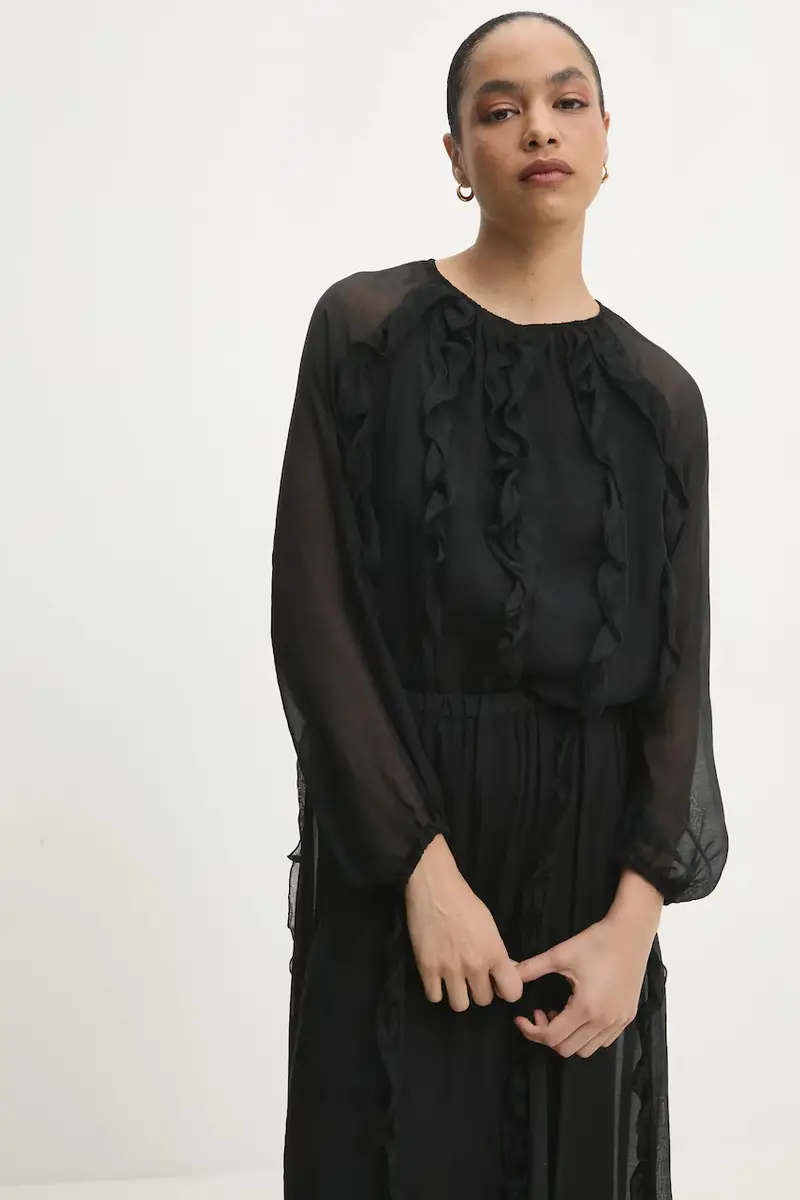 Answear Lab camicetta donna colore nero