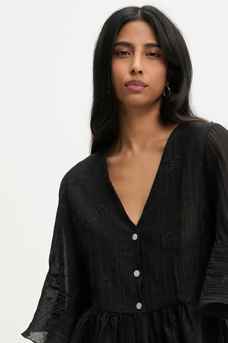 camicetta donna colore nero miniatura 4