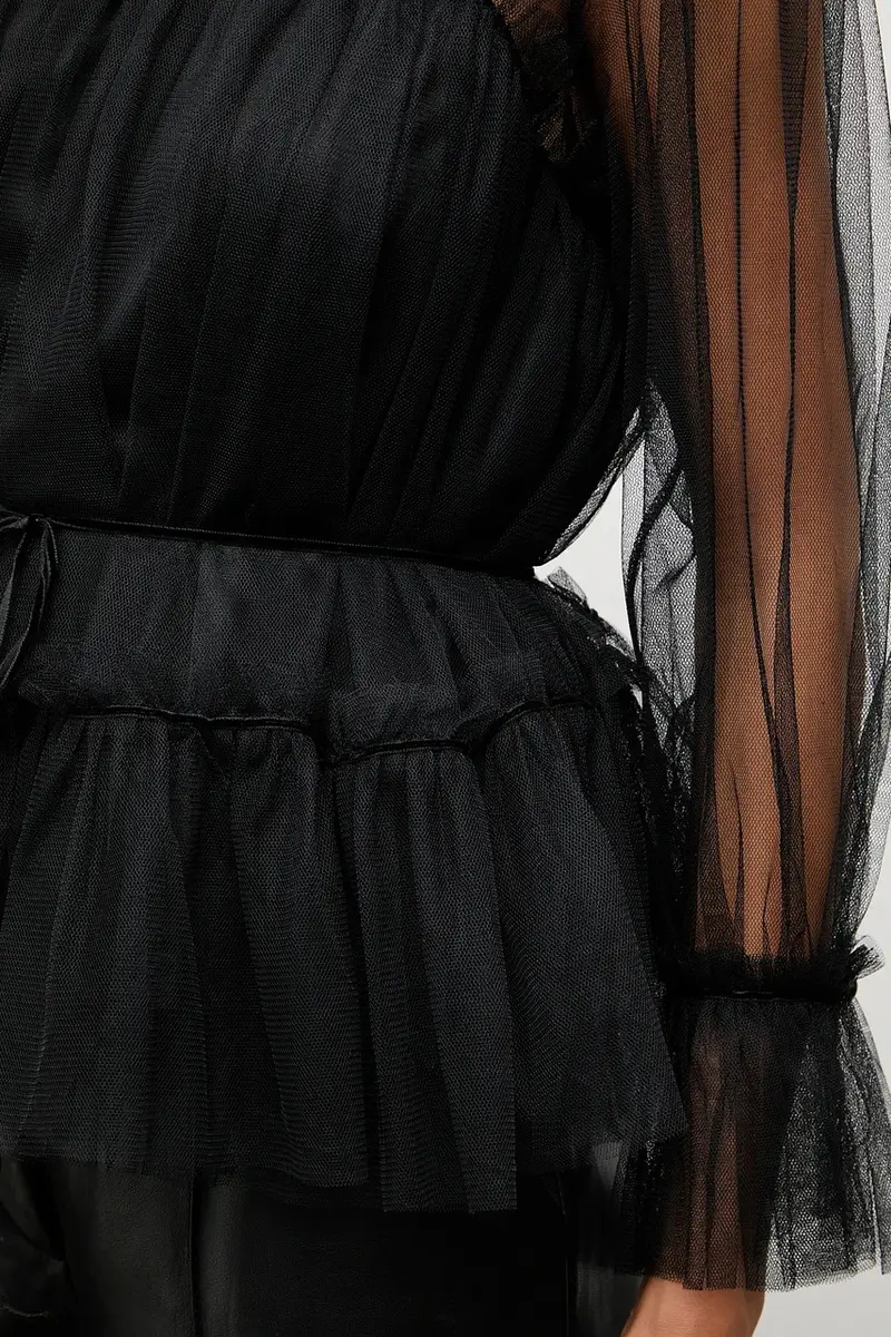 camicetta donna colore nero miniatura 5