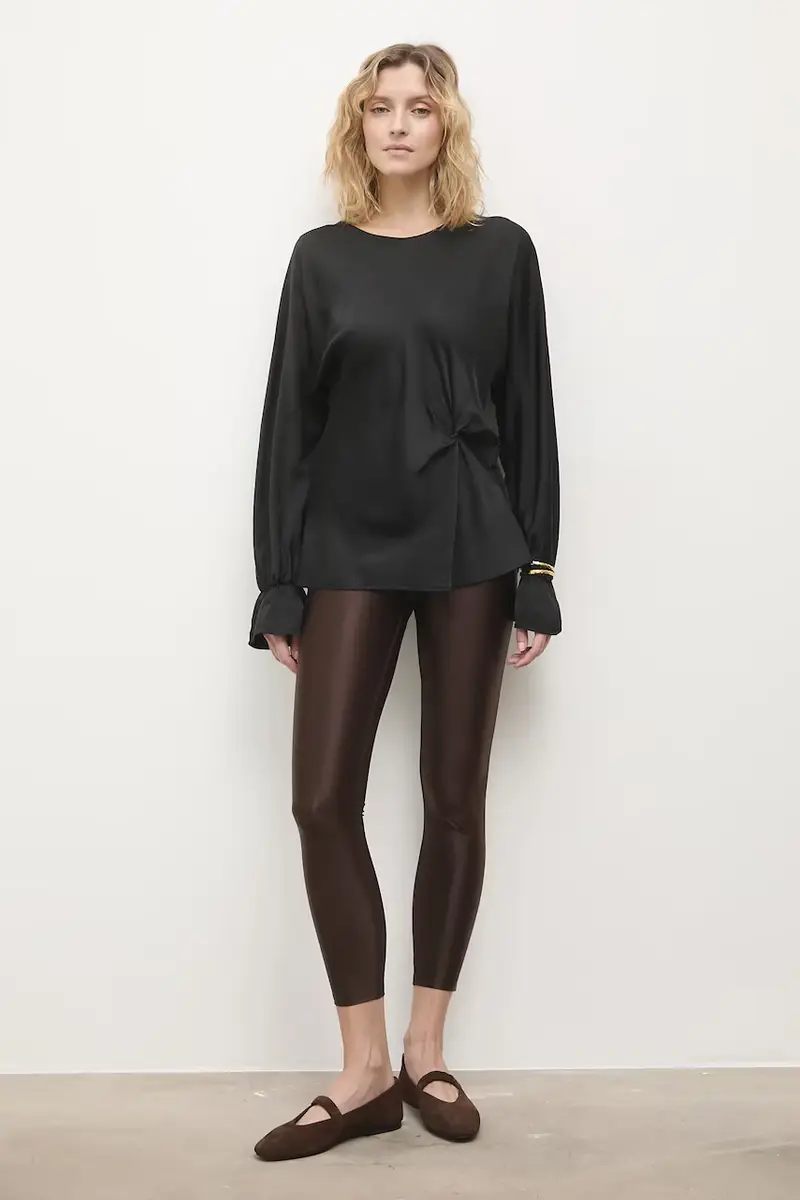 camicetta donna colore nero miniatura 2