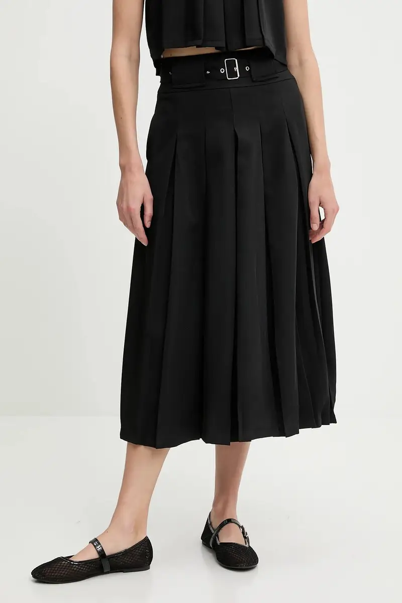 camicetta e gonna colore nero miniatura 3