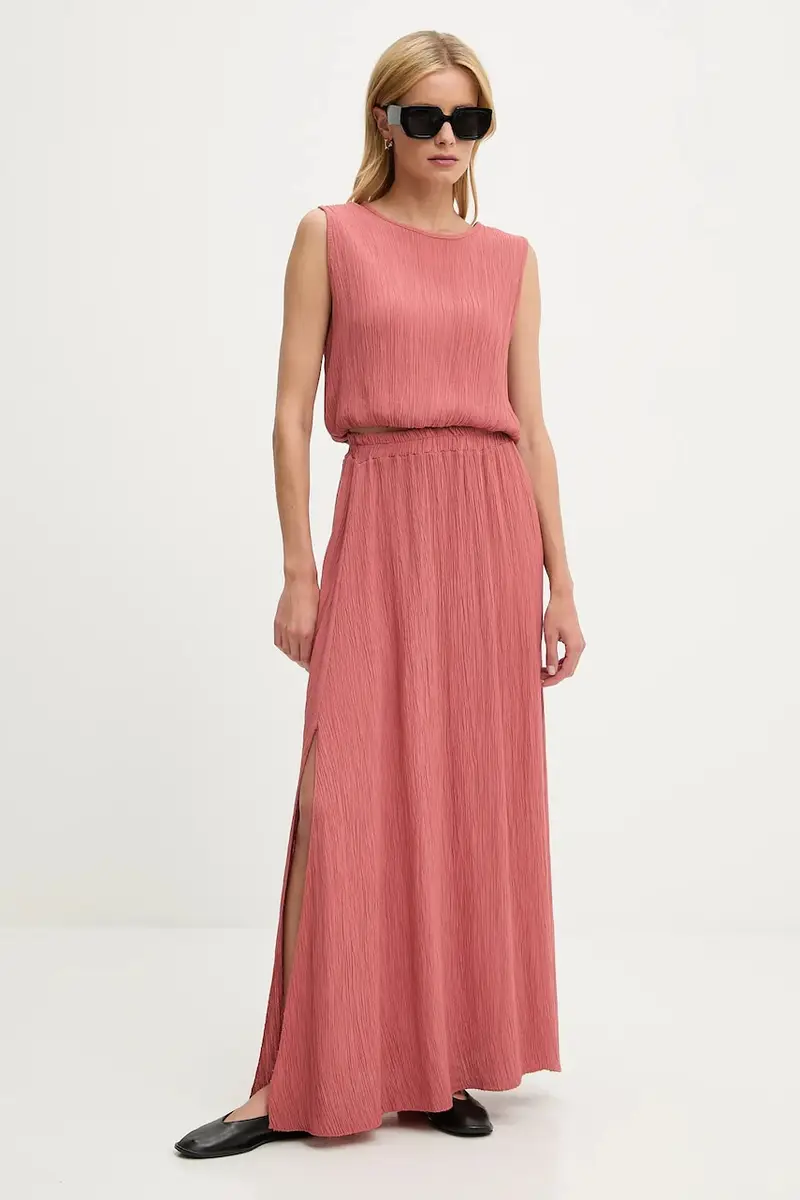 camicetta e gonna donna colore arancione