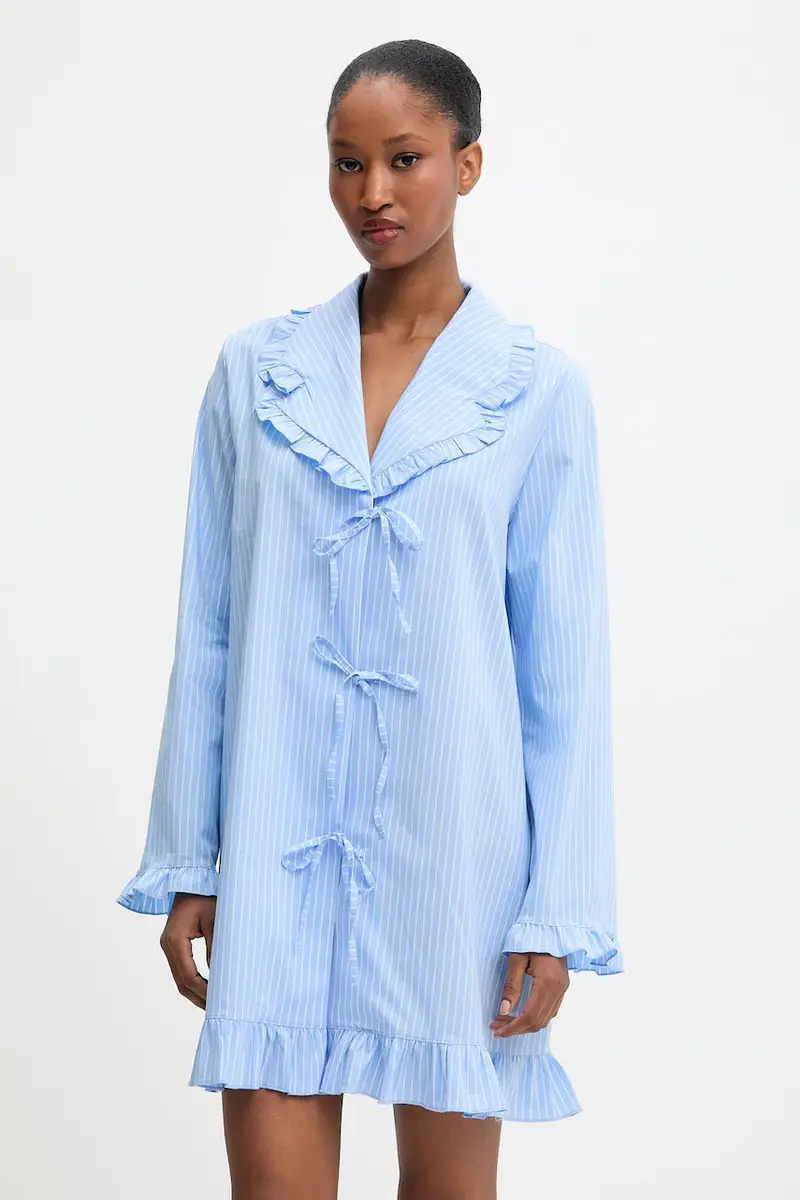 camicia da notte Blu miniatura 2