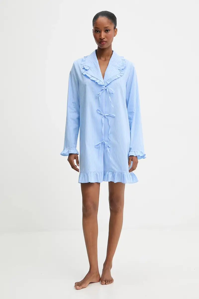 camicia da notte Blu miniatura 4