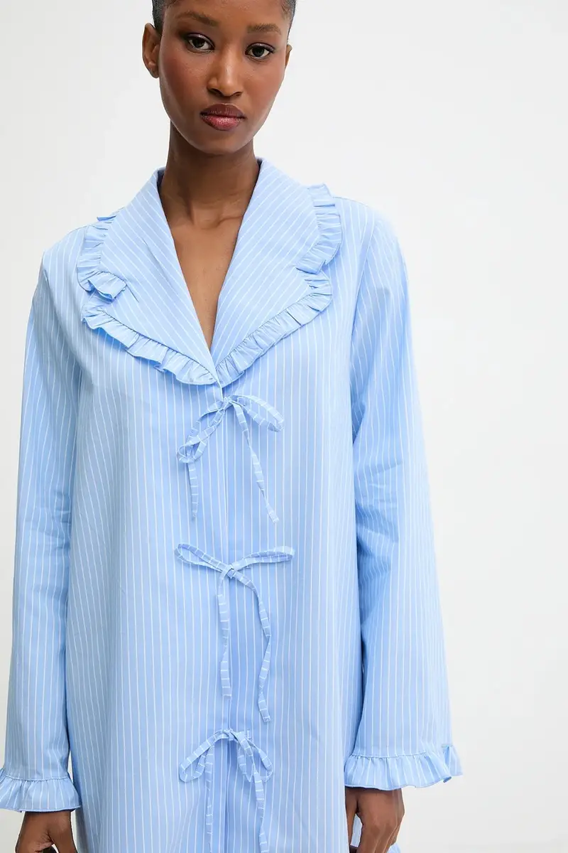 camicia da notte Blu miniatura 5