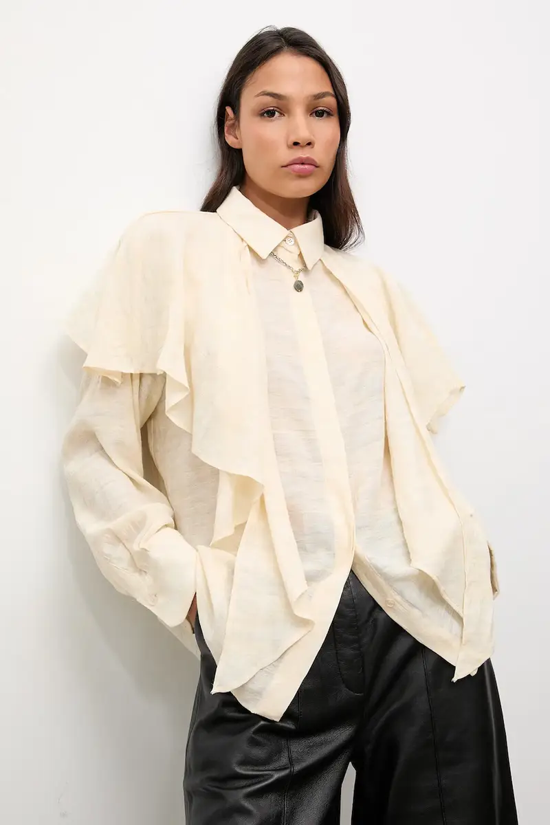 camicia donna colore beige