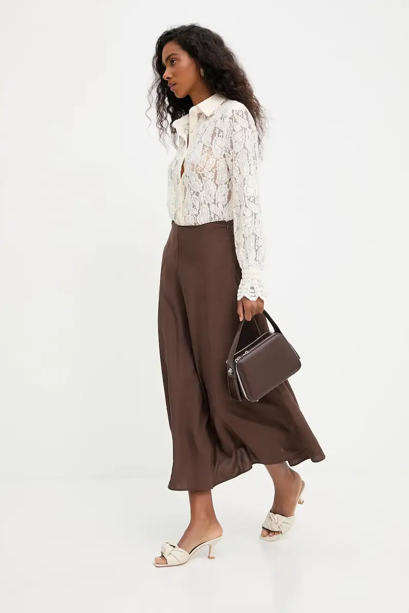 camicia donna colore beige miniatura 2