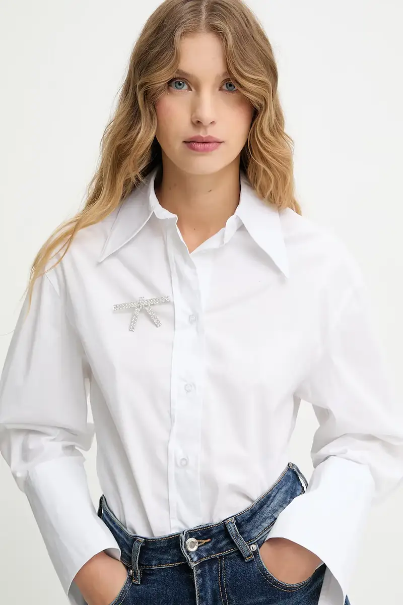 camicia donna colore bianco miniatura 4