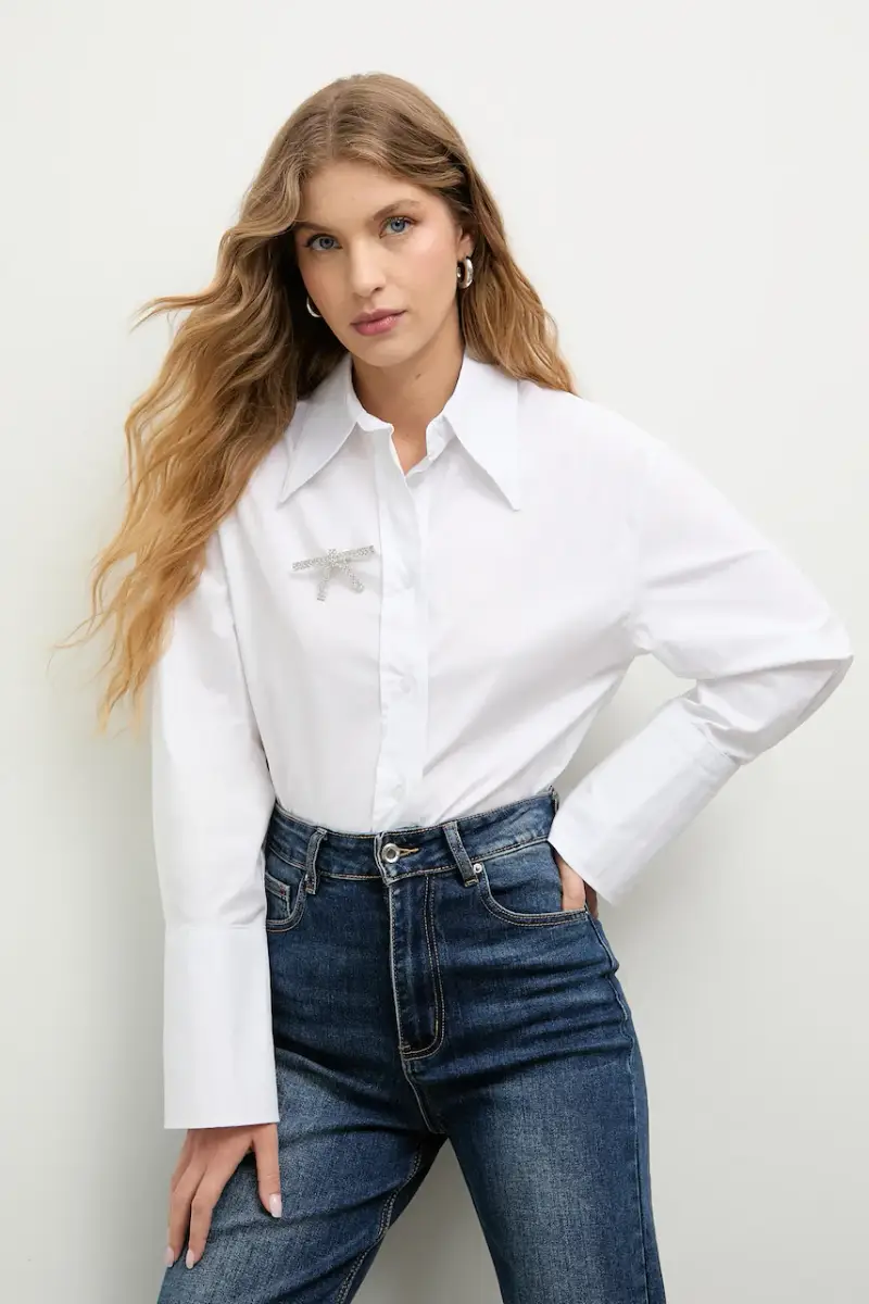 camicia donna colore bianco
