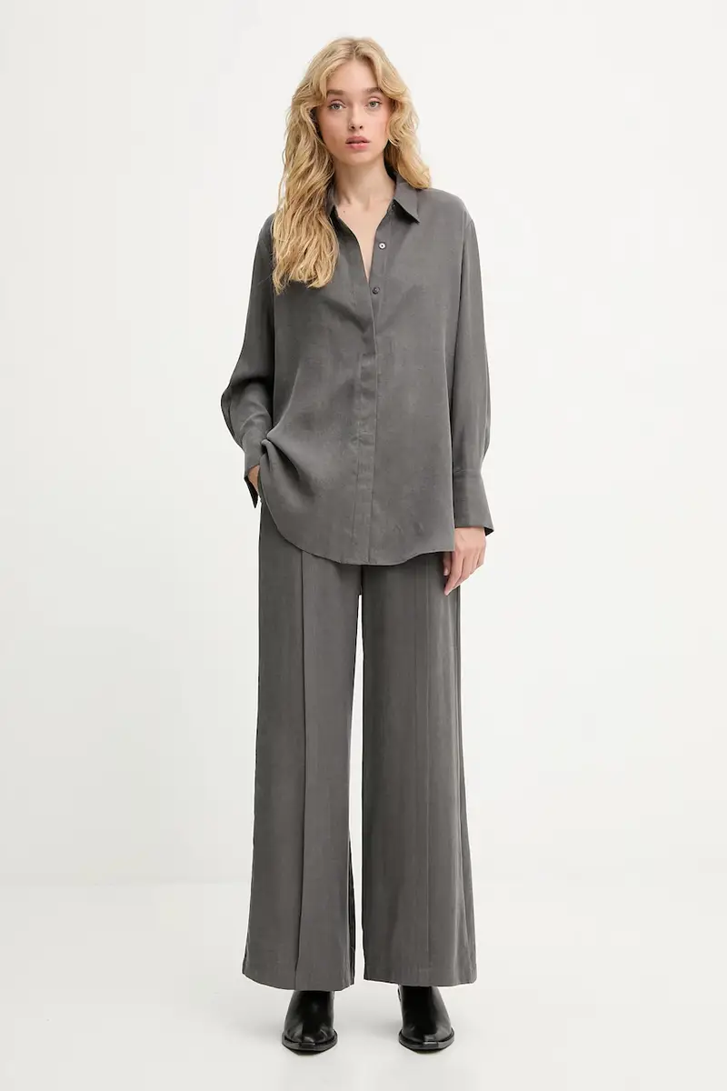 camicia donna colore grigio miniatura 2