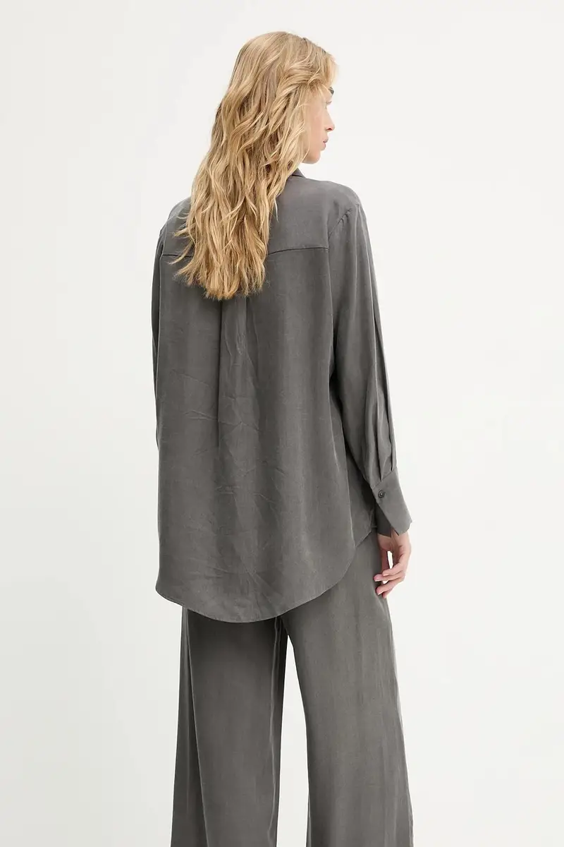 camicia donna colore grigio miniatura 3