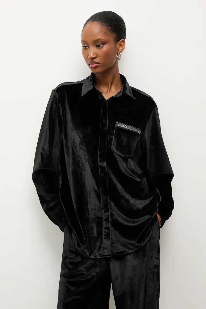 camicia donna colore nero