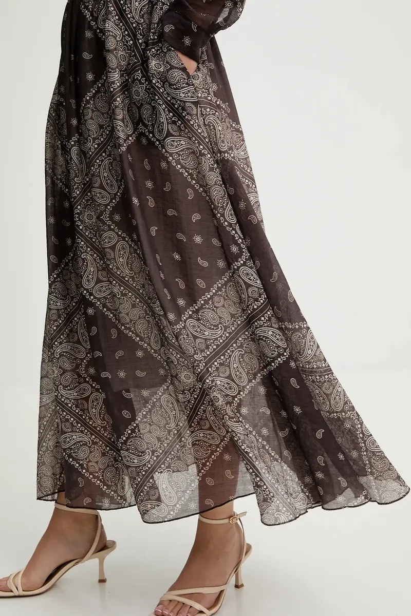 camicia e gonna colore marrone miniatura 3