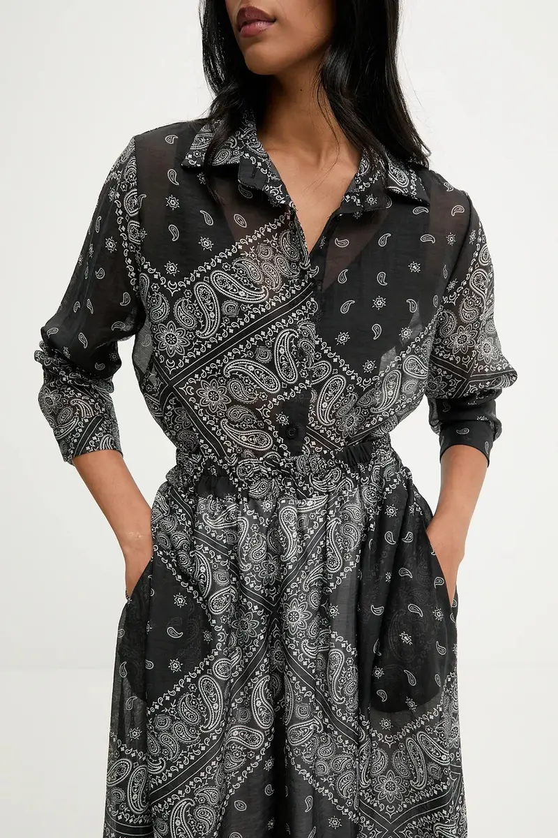 camicia e gonna colore nero miniatura 2