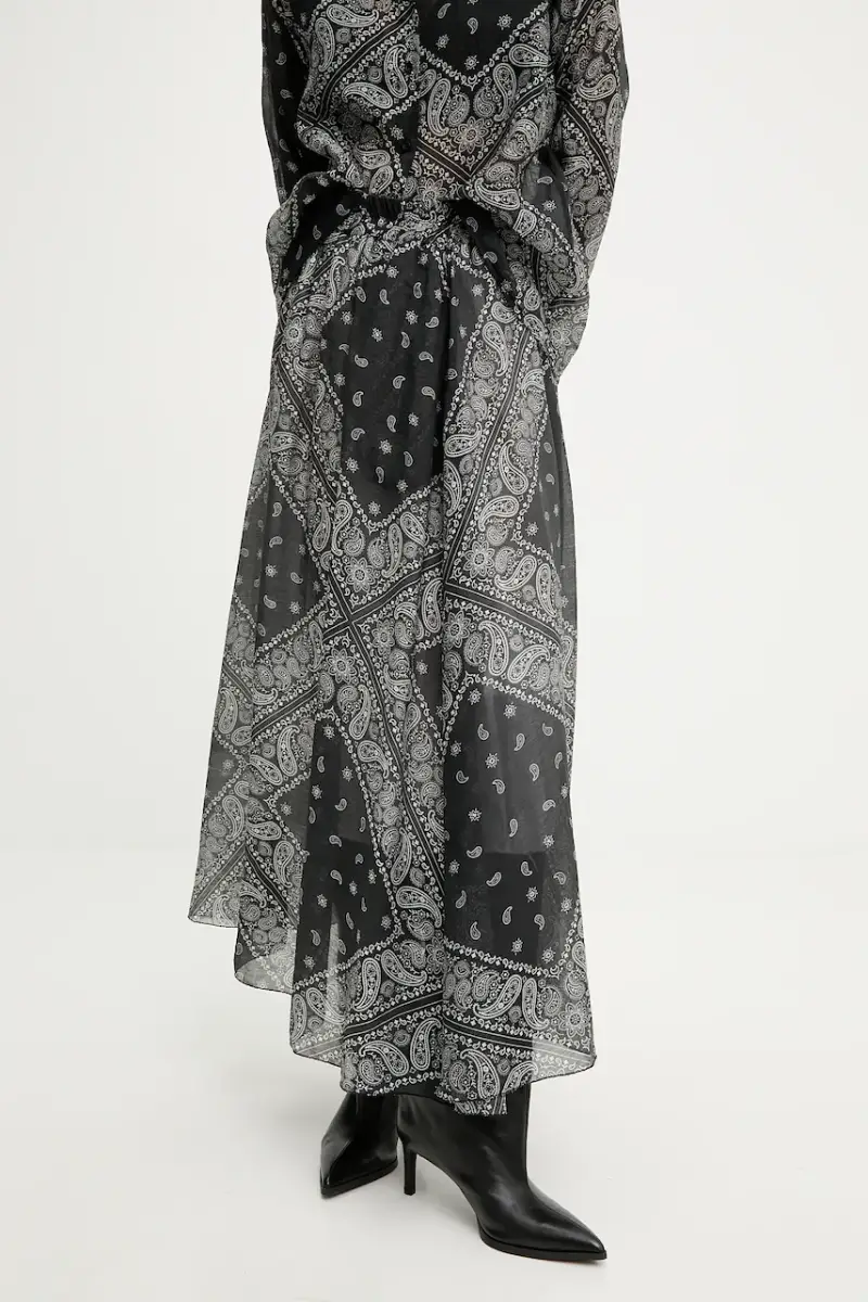 camicia e gonna colore nero miniatura 3