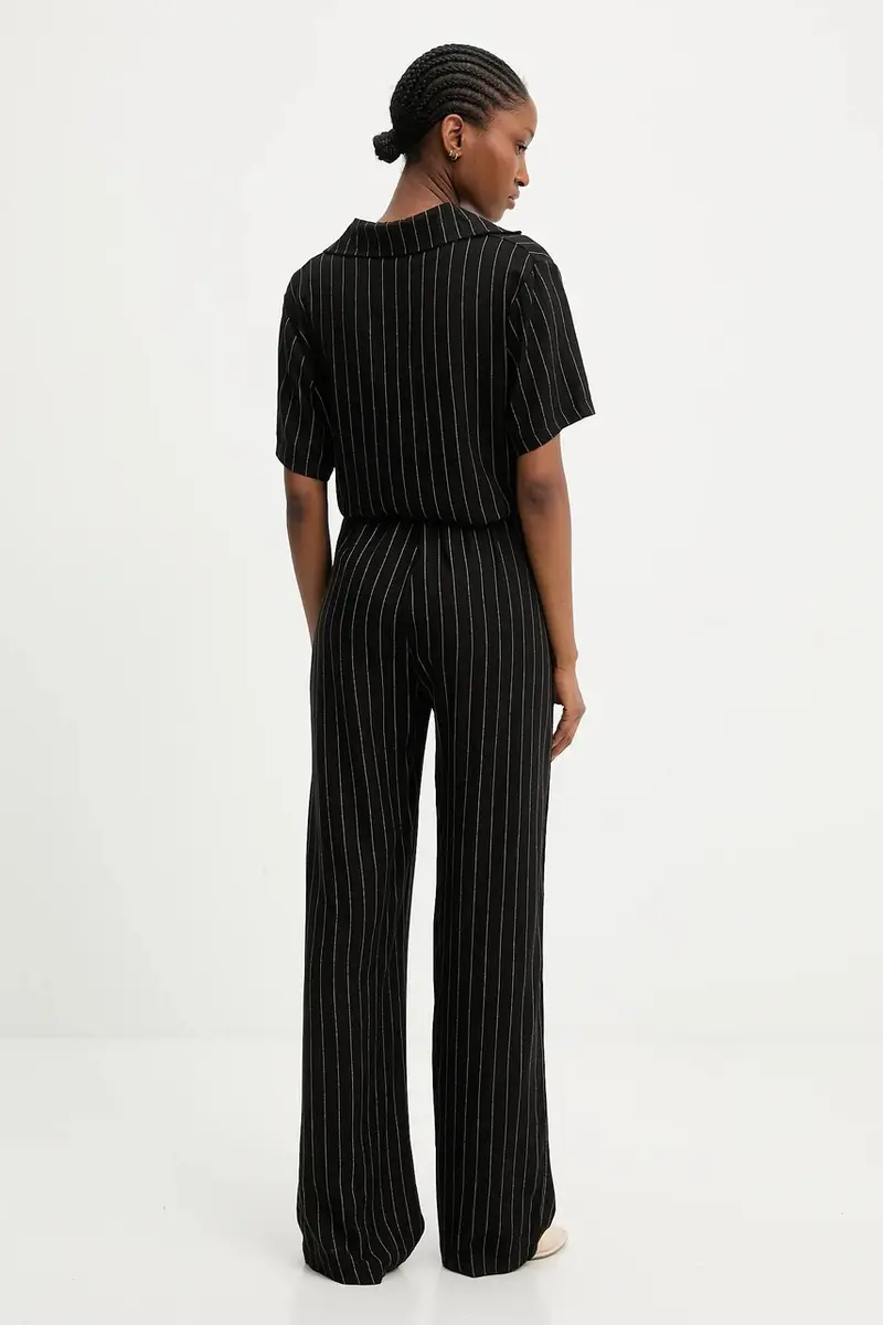 camicia e pantaloni di lino donna colore nero miniatura 4