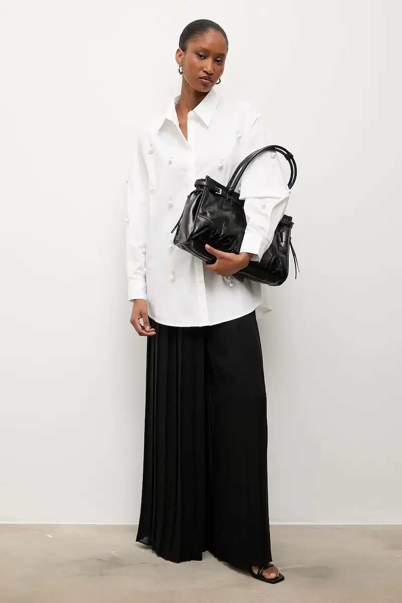 camicia in cotone Bianco