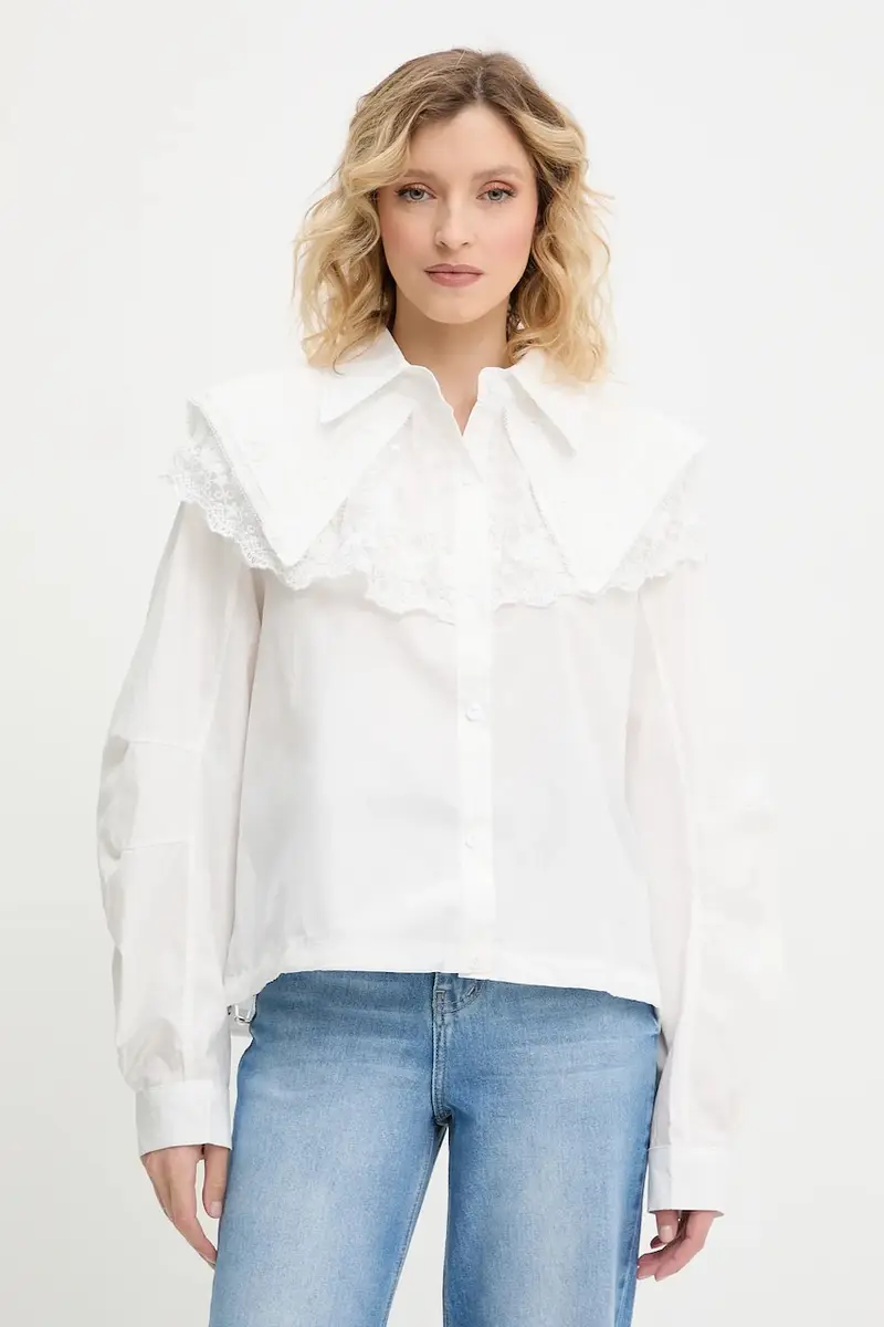 camicia in cotone donna colore bianco
