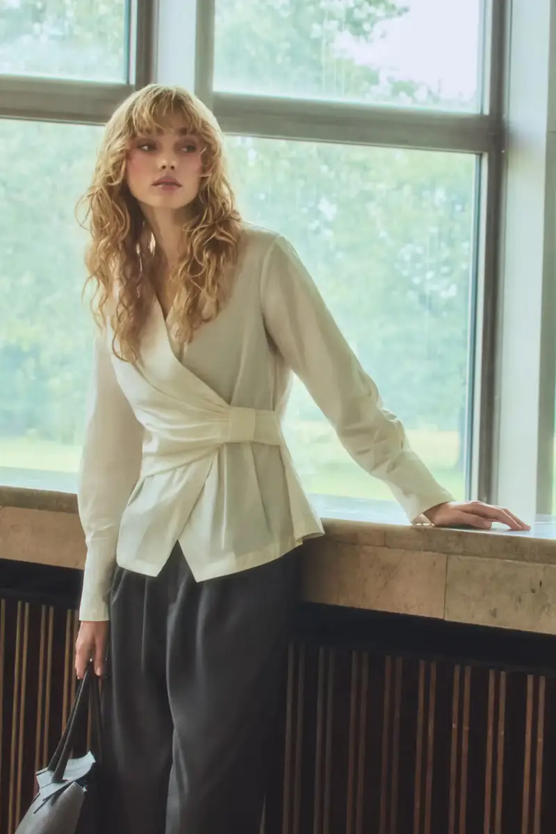 camicia in cotone donna colore bianco