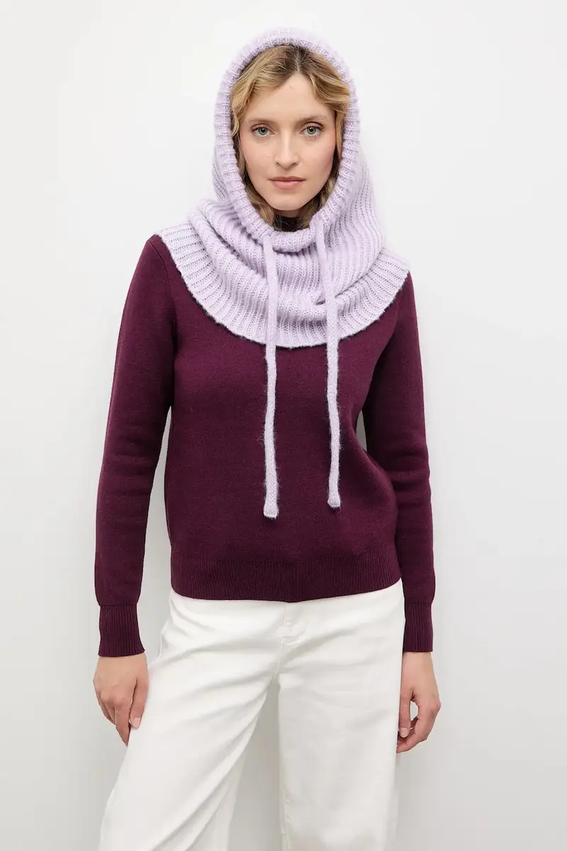 caminetto con lana colore violetto miniatura 4