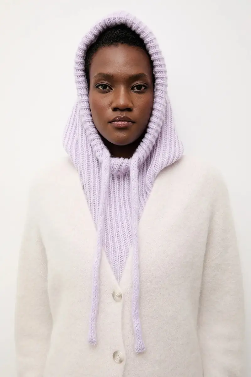 caminetto con lana colore violetto miniatura 5