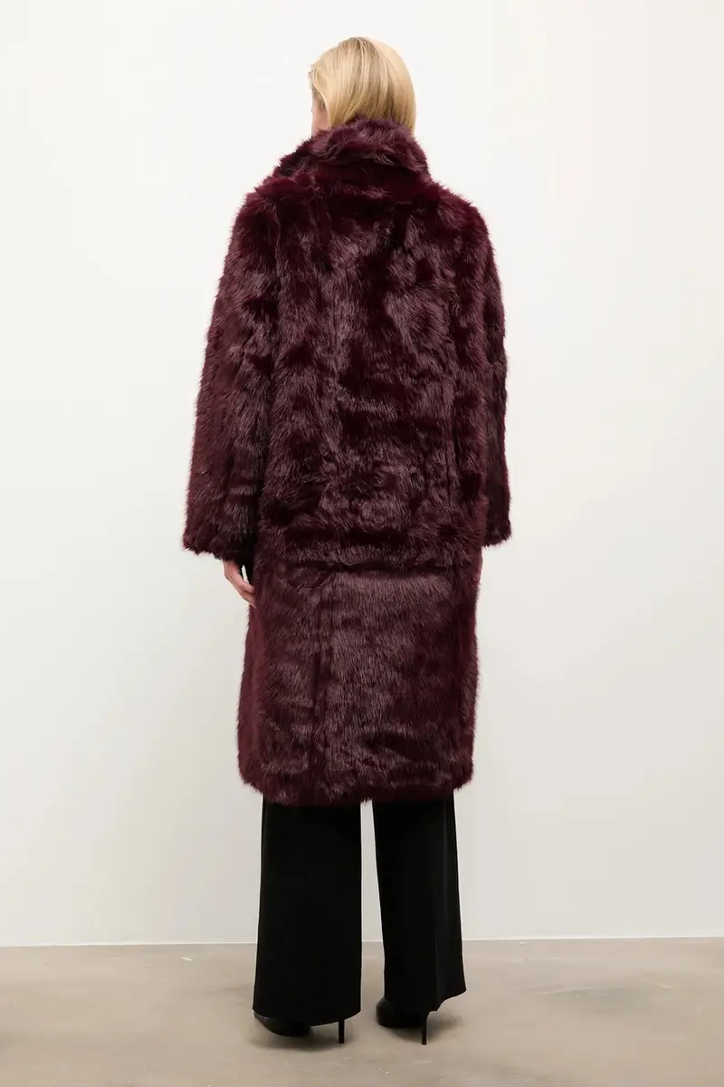 capotto bilaterale colore granata miniatura 4