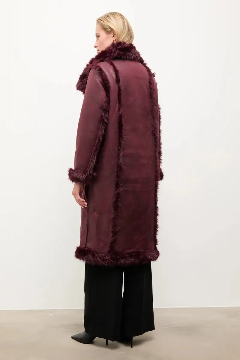 capotto bilaterale colore granata miniatura 5