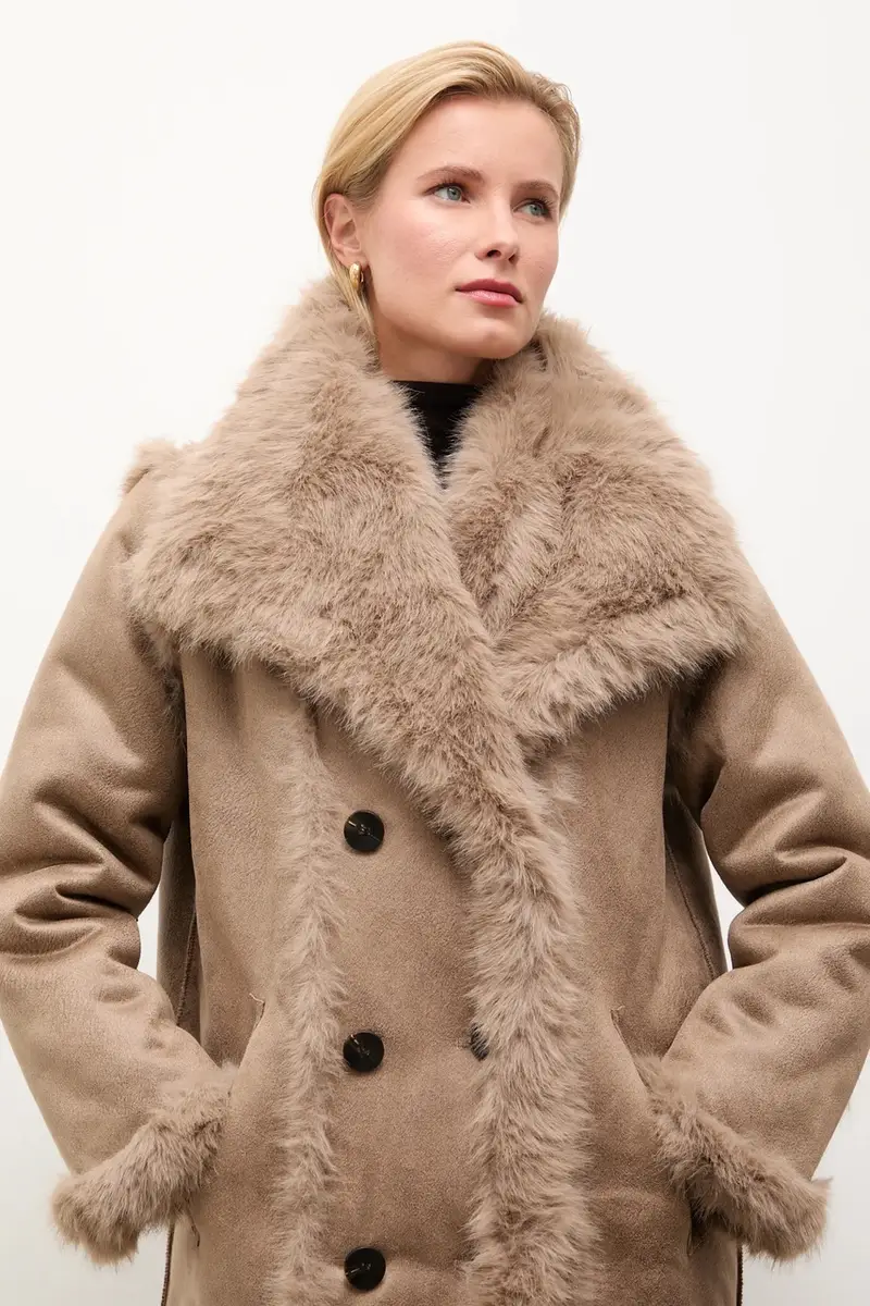 capotto bilaterale colore marrone miniatura 5