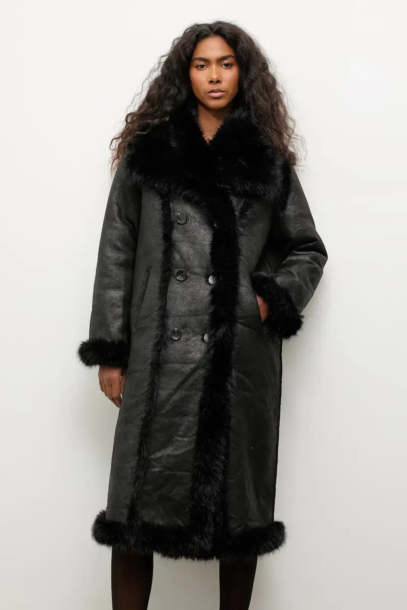 capotto bilaterale colore nero miniatura 3