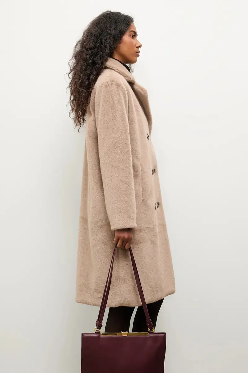 cappotto colore beige miniatura 4